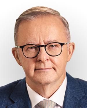 Anthony Albanese官方肖像，资料图，非2026年10月15日FECCA大会现场